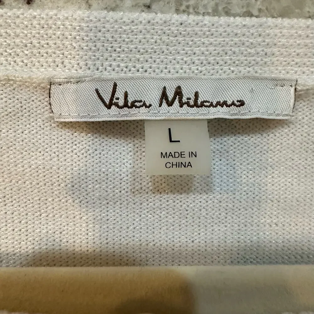 Vila Milano women's basic T-shirt in size Large color block - Picture 3 of 7